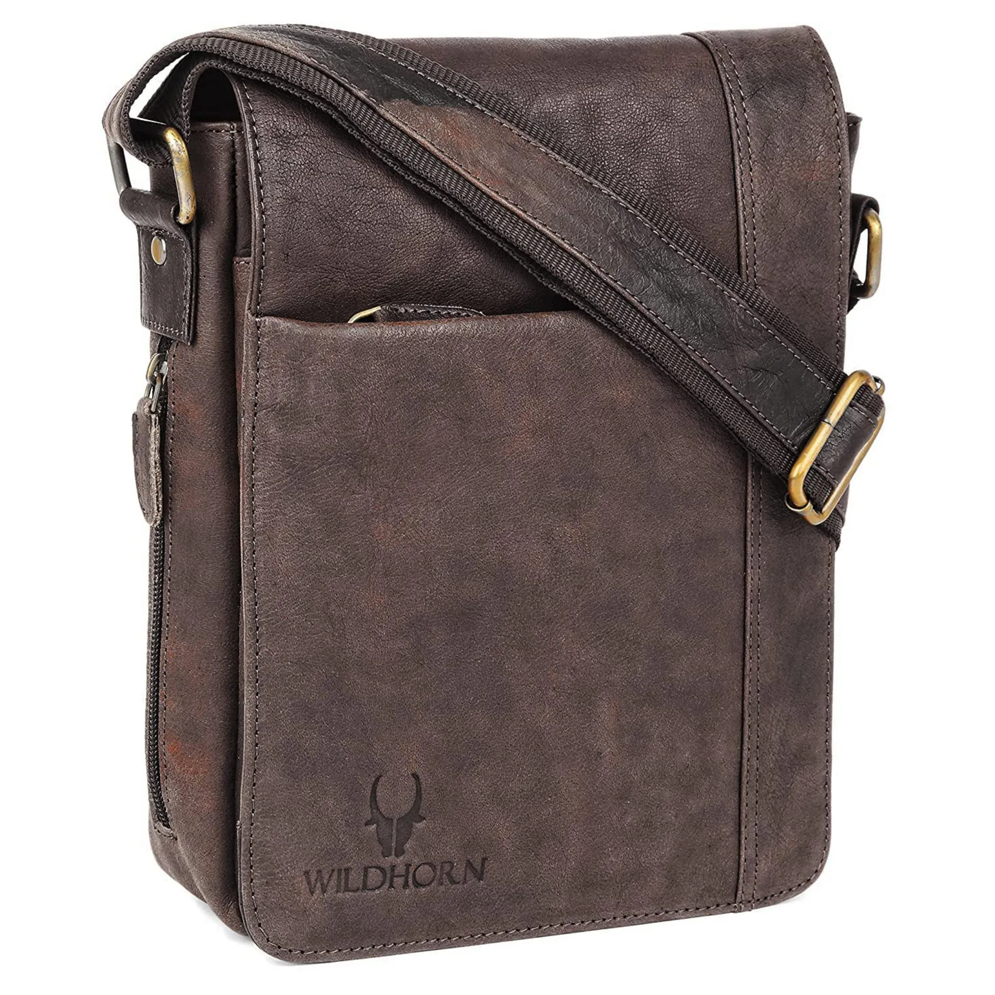 HEMSLEY Leather Sling Bag for Men