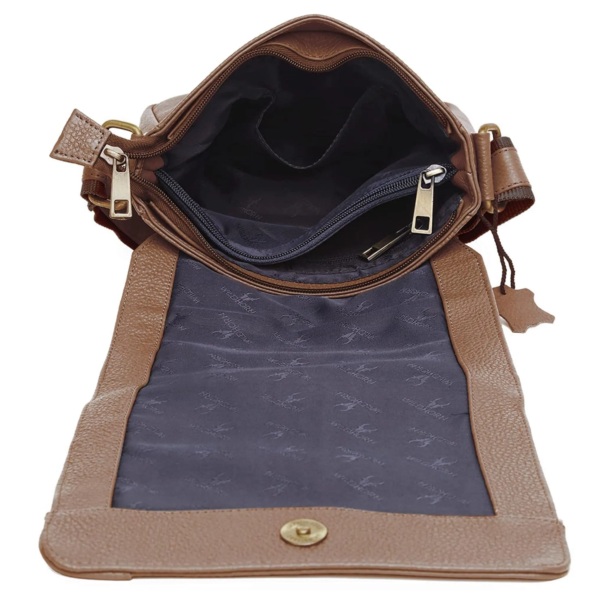 HEMSLEY Leather Sling Bag for Men