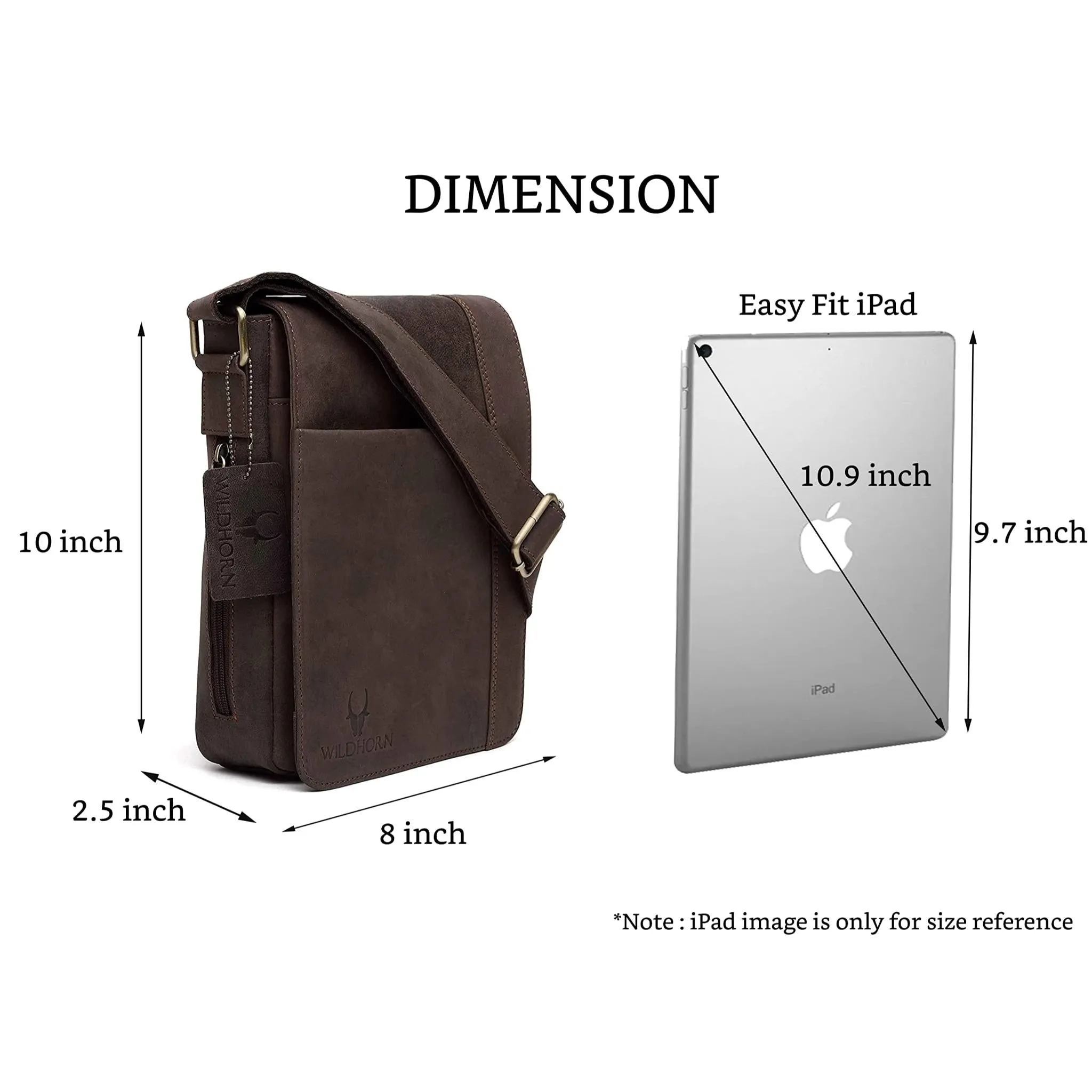 HEMSLEY Leather Sling Bag for Men