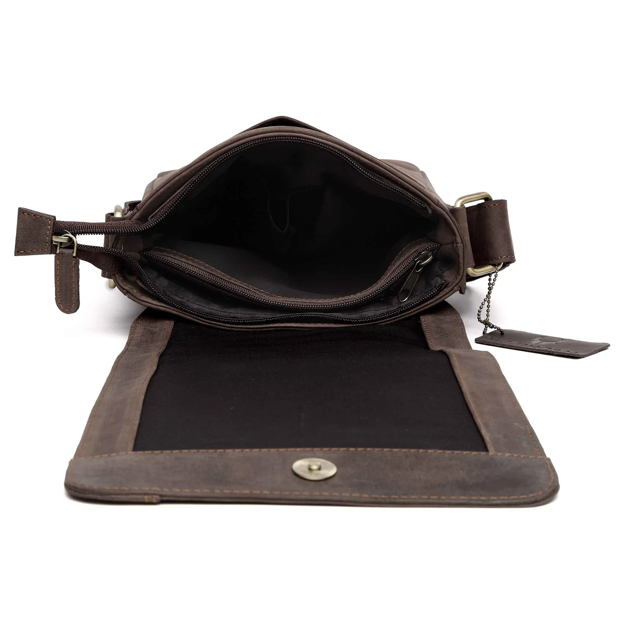 HEMSLEY Leather Sling Bag for Men
