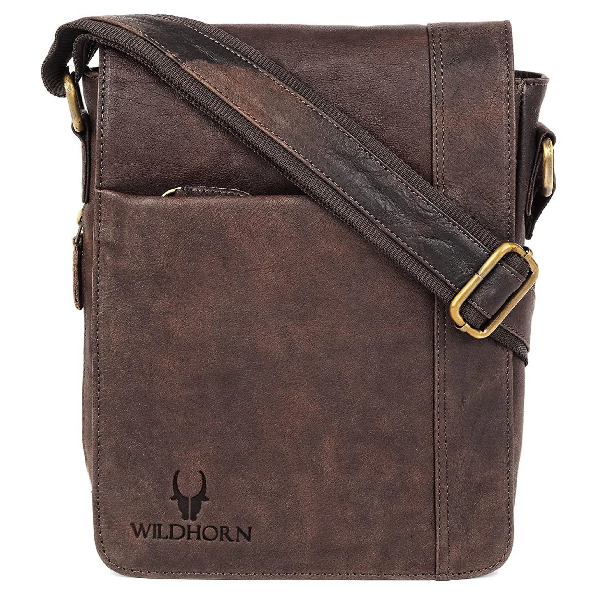 HEMSLEY Leather Sling Bag for Men
