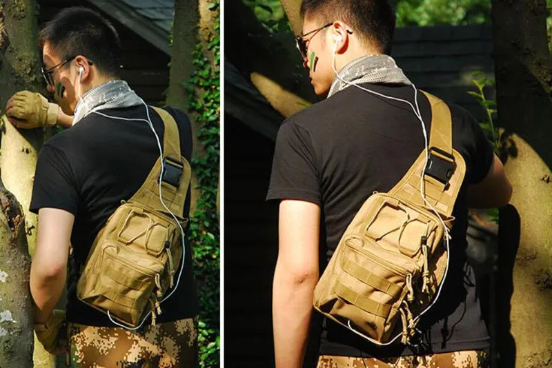 Hiking Trekking Backpack Sports Climbing Shoulder Bags Tactical Camping Hunting Daypack Fishing Outdoor Military Shoulder Bag