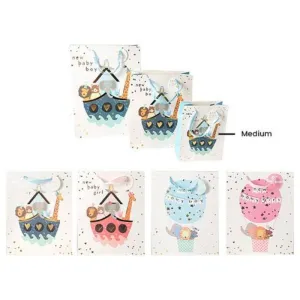Hot Balloon Baby Medium Gift Bag - 18cm x 23cm x 10cm