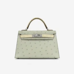 HSS Kelly 20 - Gris Perle / Venille Ostrich