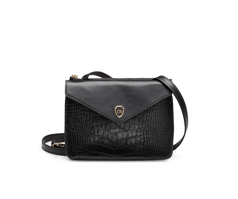 Hunter black gold bag