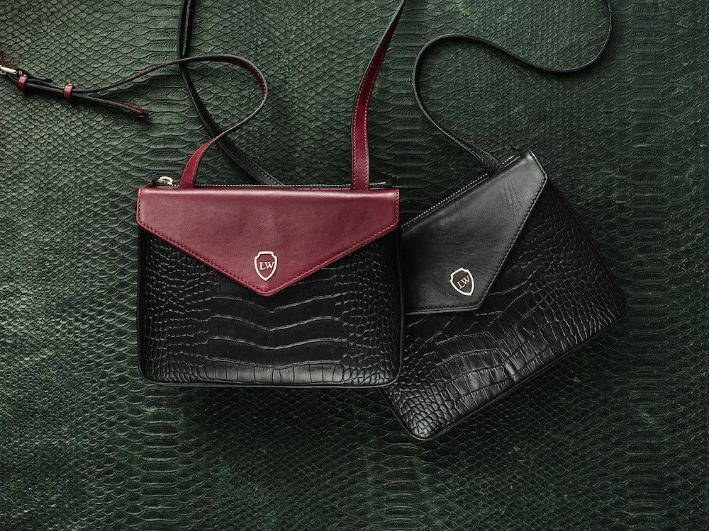 Hunter black gold bag