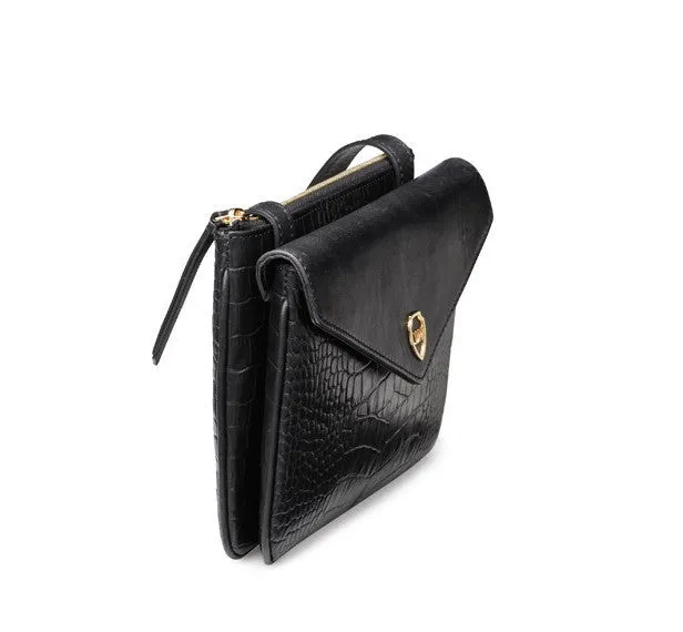 Hunter black gold bag
