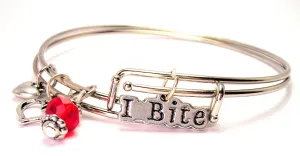 I Bite Stylized Expandable Bangle Bracelet Set