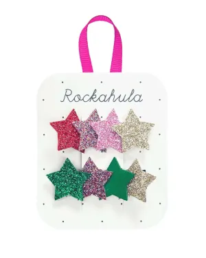 Jolly Glitter Star Clips