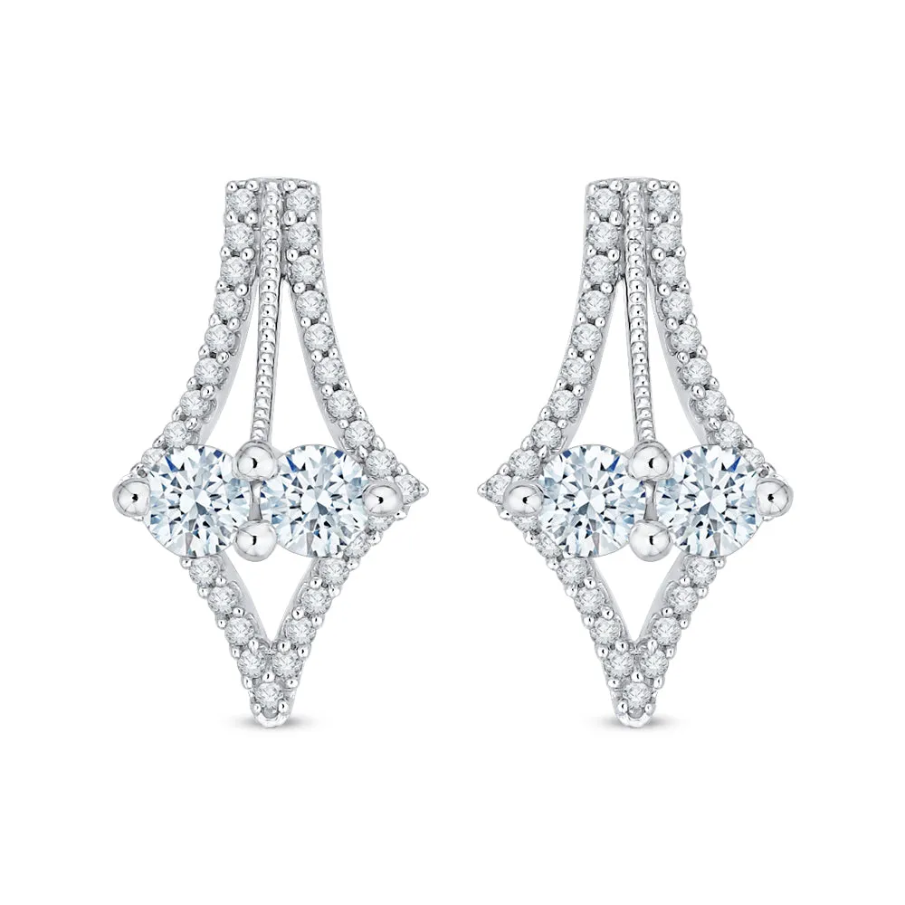 KATARINA Diamond Fashion Earrings (7/8 cttw)