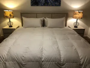 King Size Quilt Baffle Boxed 95% White Premium Polish Mother Goose Down 3 Blanket Warmth 900 Fill Power