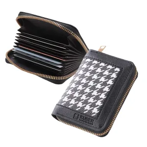 Kuber Industries Card Holder Wallet for Men Women|Debit Credit Card Holder|Wallet for Id, Visiting Card, Buisness Card|Zipper Closure Wallet|White (Pack of 2)