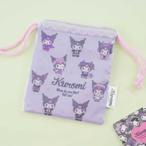 Kuromi Lolita Mini Drawstring Pouch