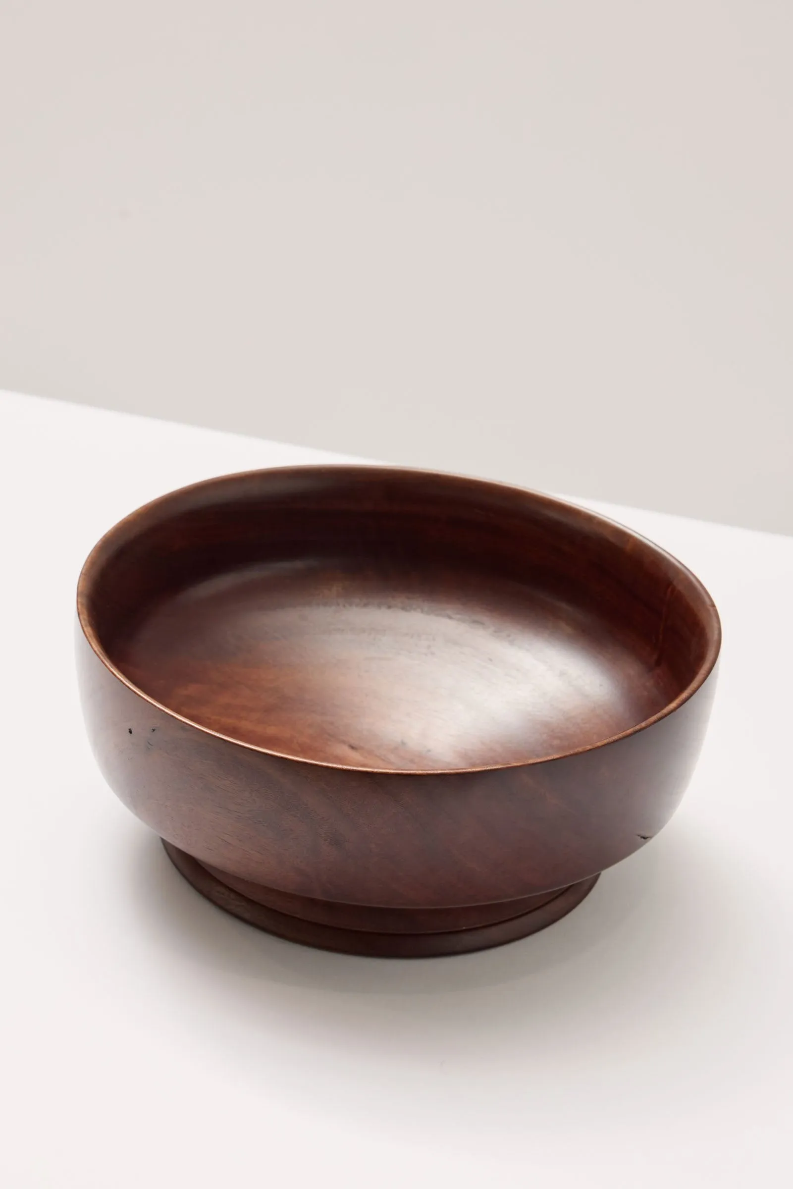 Large Red Wood Bowl