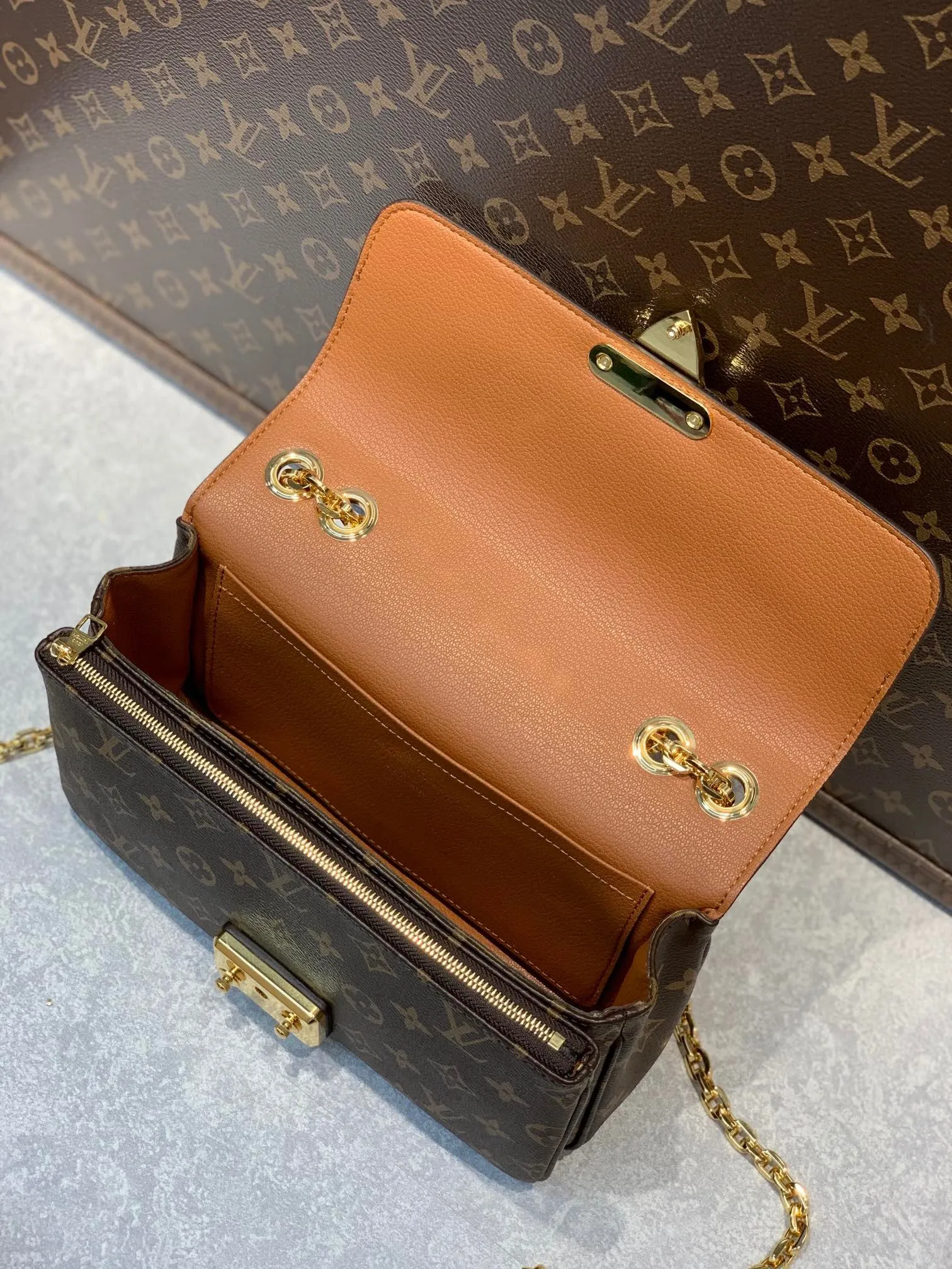 LB670 Marceau Monogram / HIGHEST QUALITY VERSION / 9.6 x 5.9 x 2.6 inches