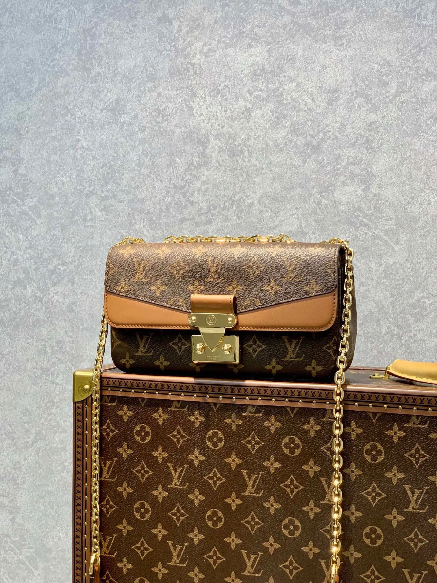 LB670 Marceau Monogram / HIGHEST QUALITY VERSION / 9.6 x 5.9 x 2.6 inches