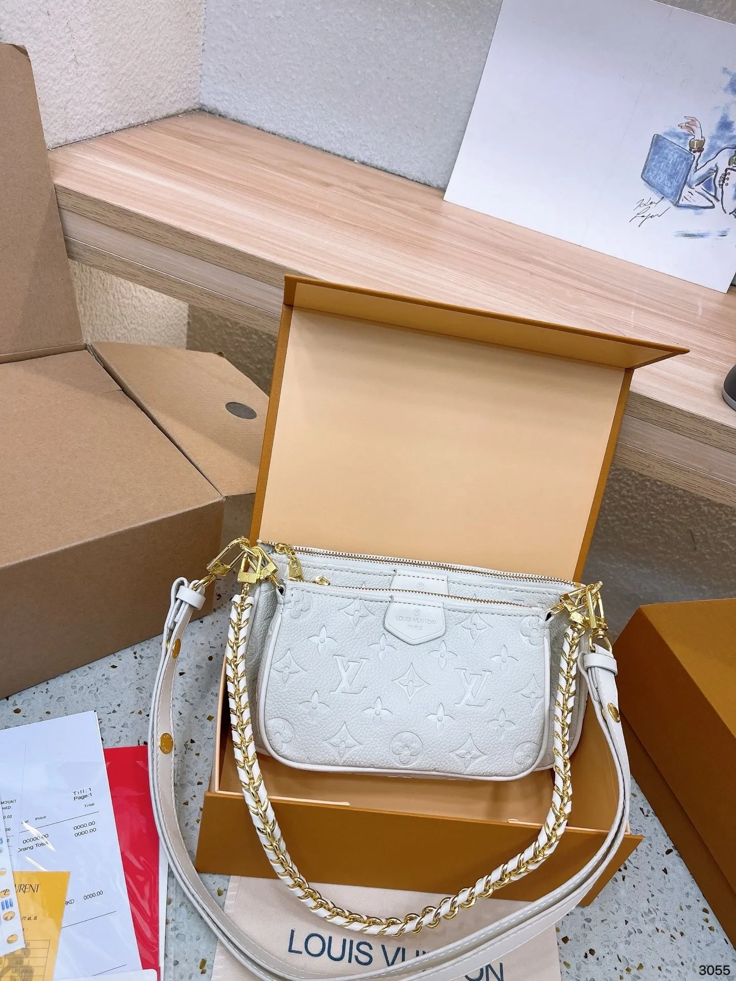 LB898 Multi Pochette Accessoires / 9.8 x 5.7 x 1.8 inches