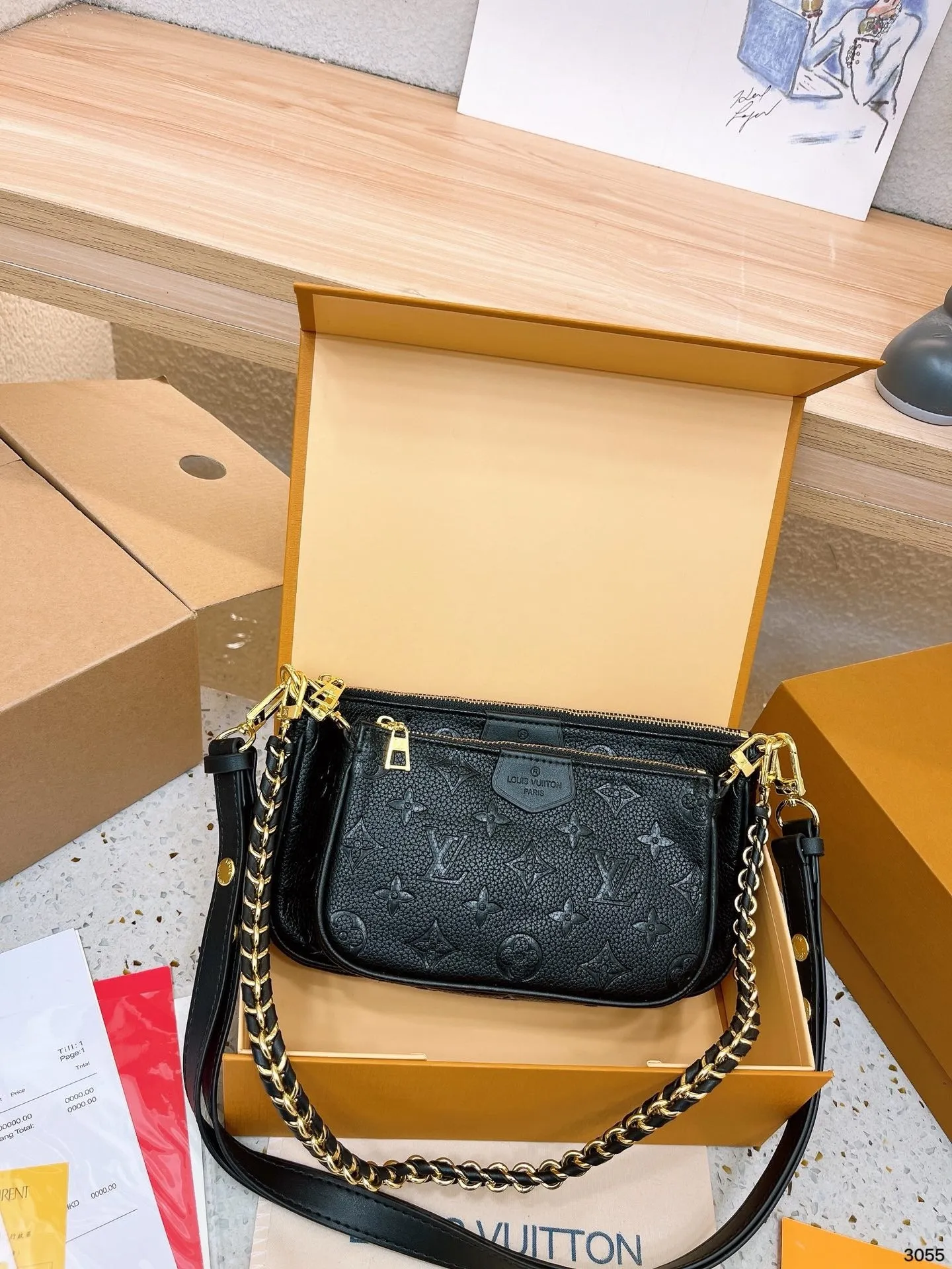 LB898 Multi Pochette Accessoires / 9.8 x 5.7 x 1.8 inches