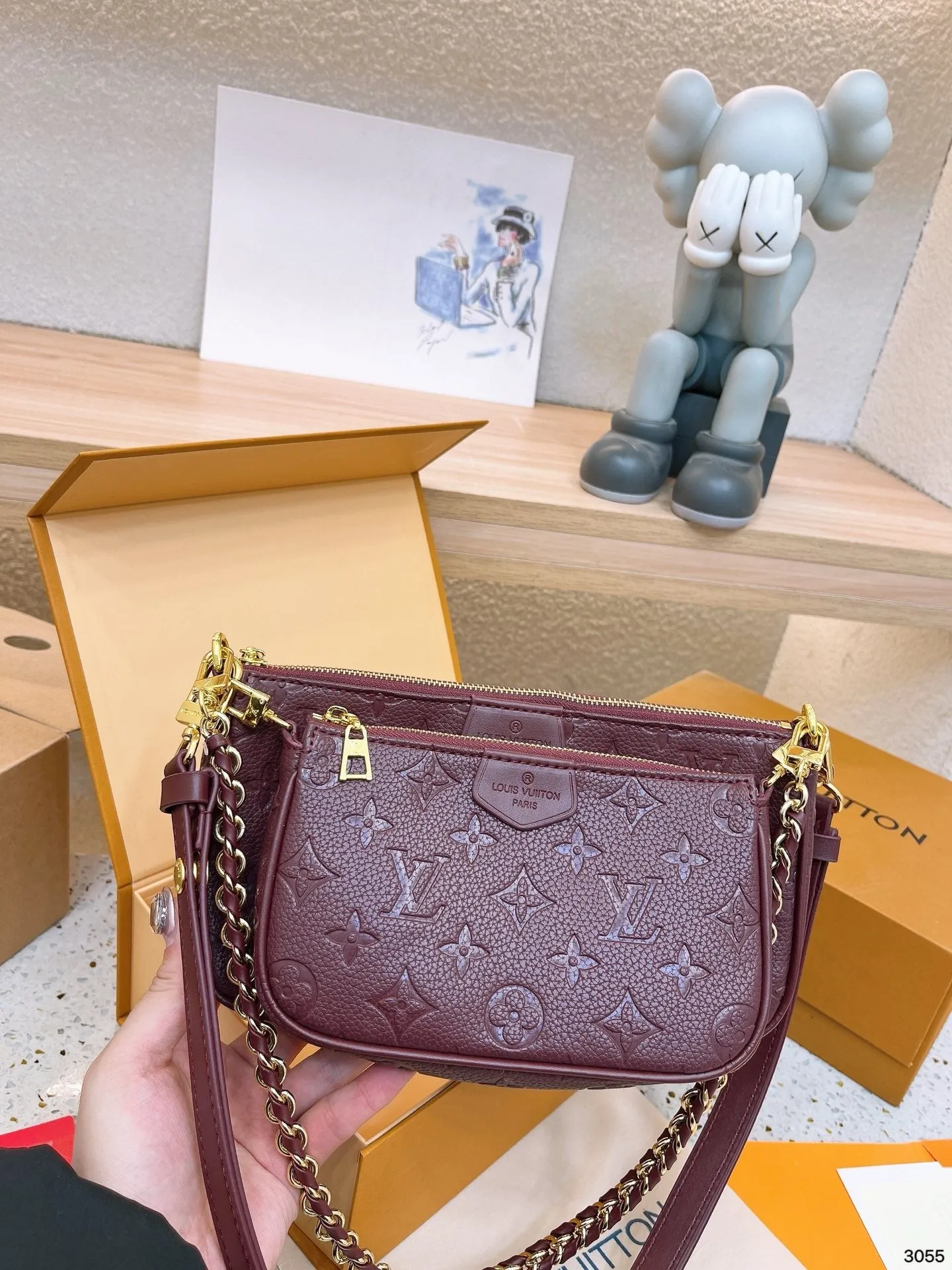 LB898 Multi Pochette Accessoires / 9.8 x 5.7 x 1.8 inches