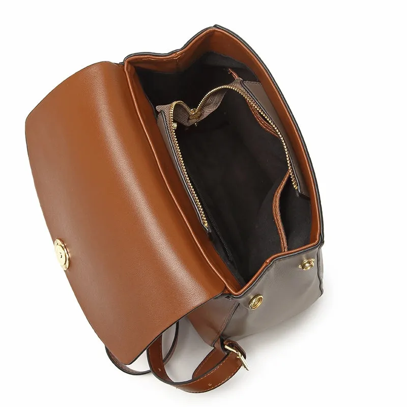 Leather Backpack Purse