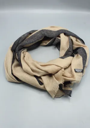 Light Gray Soft and Luxurious Mix wool Cashmere Shawl