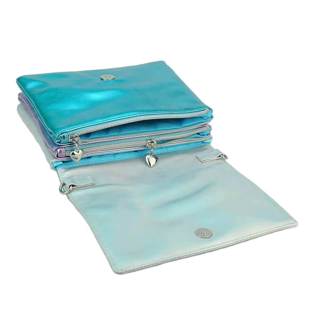 Lightning Bolt Romy Convertible Clutch in Iridescent Dream