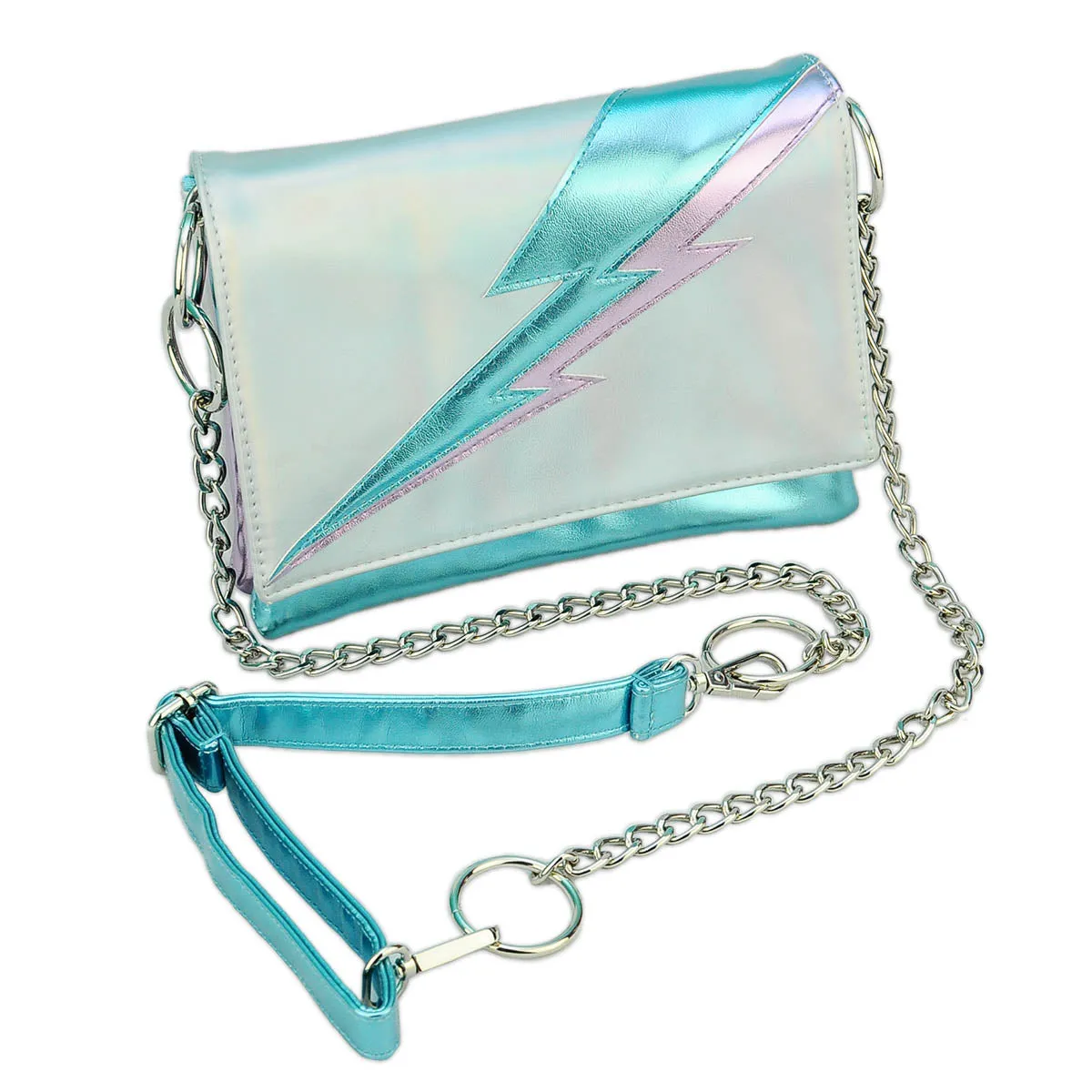 Lightning Bolt Romy Convertible Clutch in Iridescent Dream