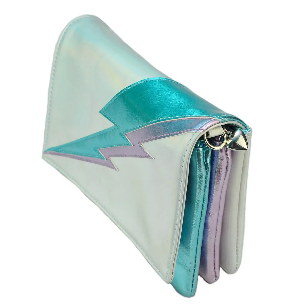 Lightning Bolt Romy Convertible Clutch in Iridescent Dream