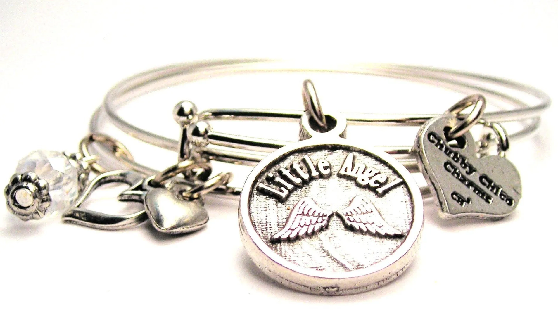 Little Angel Expandable Bangle Bracelet Set