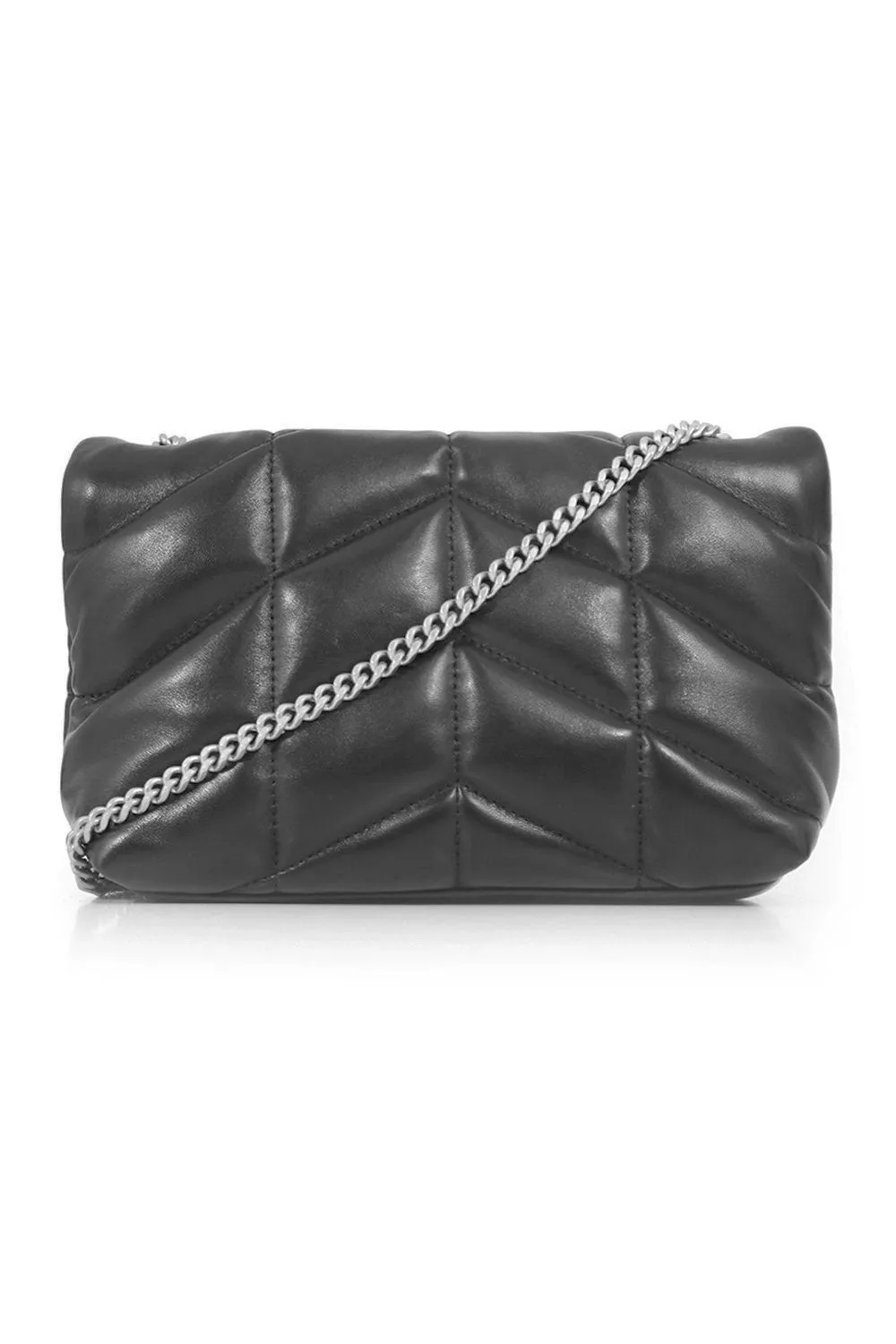 LOULOU MINI PUFFER BAG | STORM/SILVER