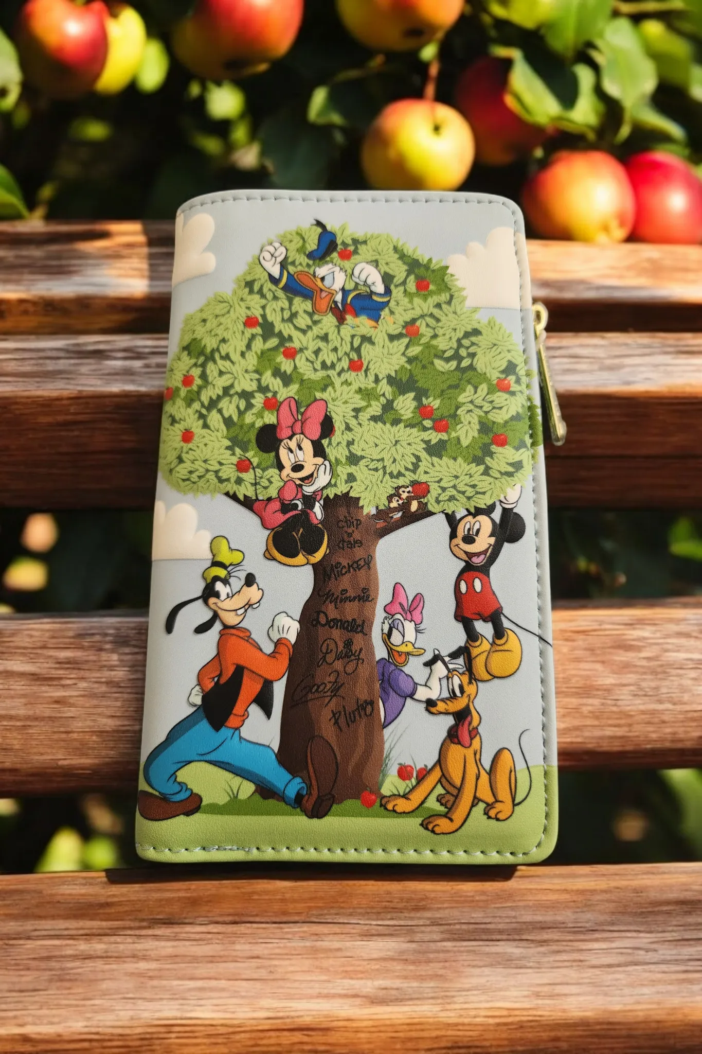 Loungefly Disney Mickey and Friends Apple Tree Wallet