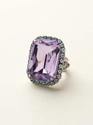 Luxurious Emerald-Cut Cocktail Ring - RBT69ASDX