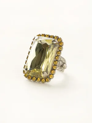 Luxurious Emerald-Cut Cocktail Ring - RBT69ASLMD
