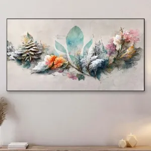 Luxurious Floral & Botanical Floating Frame Canvas Wall Painting