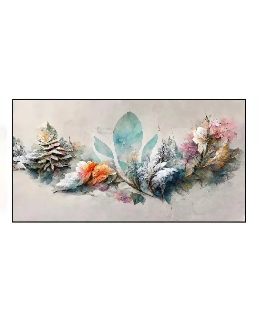 Luxurious Floral & Botanical Floating Frame Canvas Wall Painting