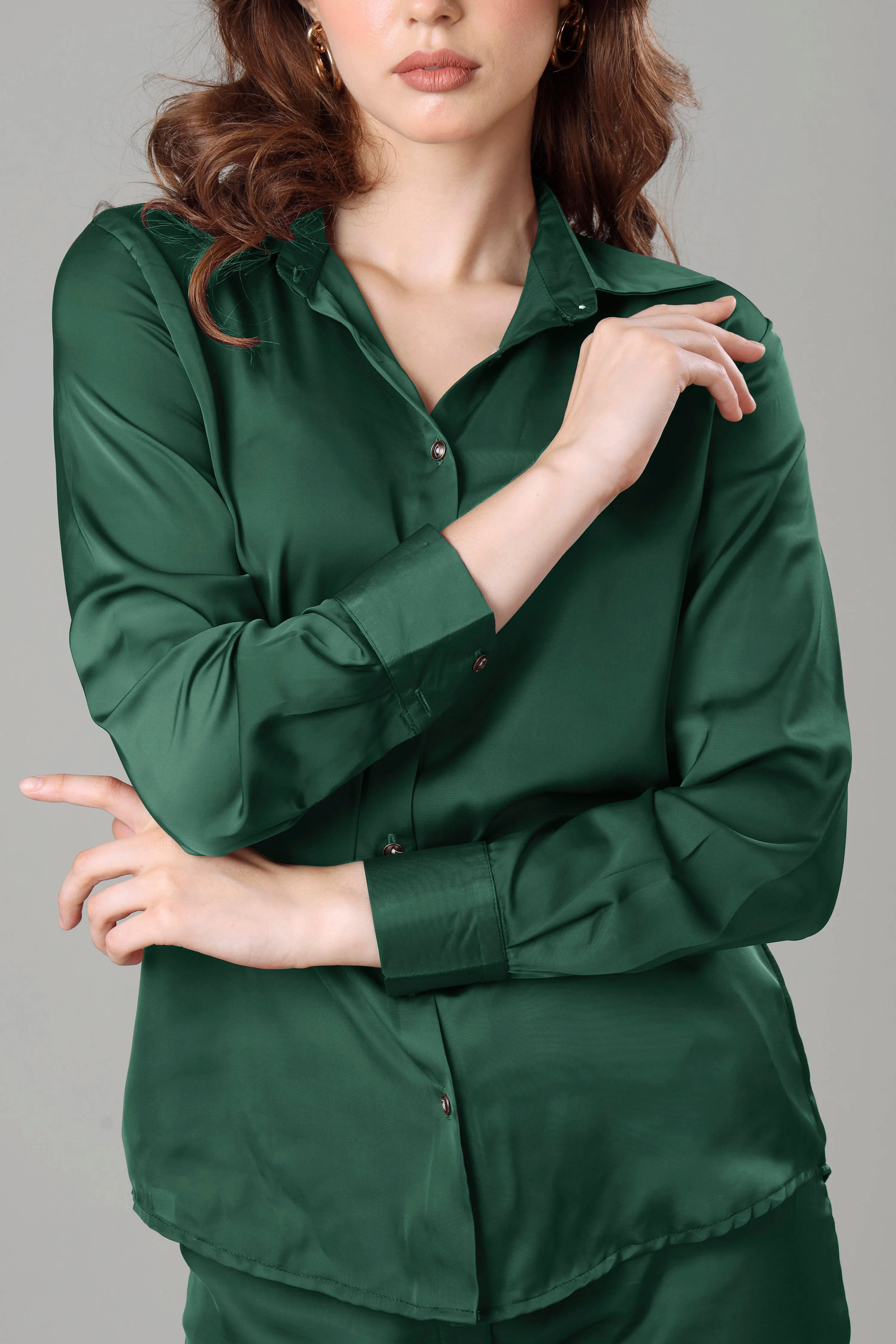 Luxurious Green Shirt For Women