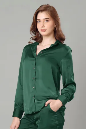 Luxurious Green Shirt For Women