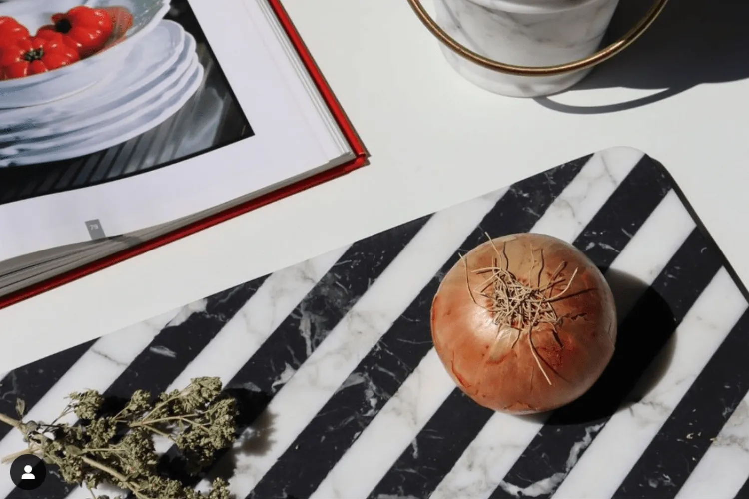 Luxurious Italian Marble Cutting Board by Bethan Gray