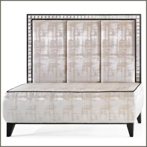 Luxurious Italian Upholstered Fabric Banquette