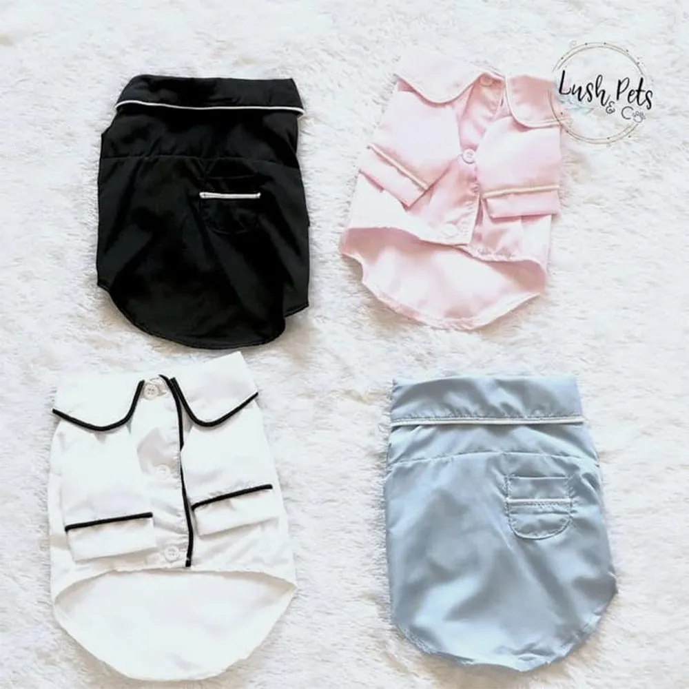 Luxurious Pajamas Black Dog Cat Apparel