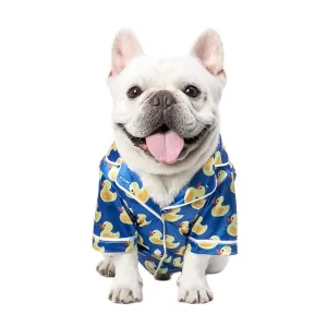 Luxurious Satin Rubber Duck Dog PJs