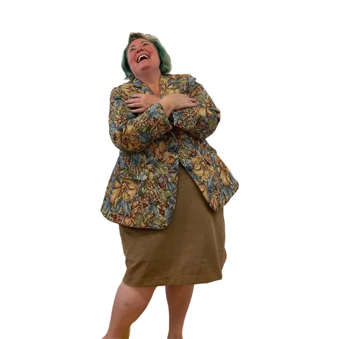 Luxurious Vintage Velvet Mini Skirt | Plus size Skirt