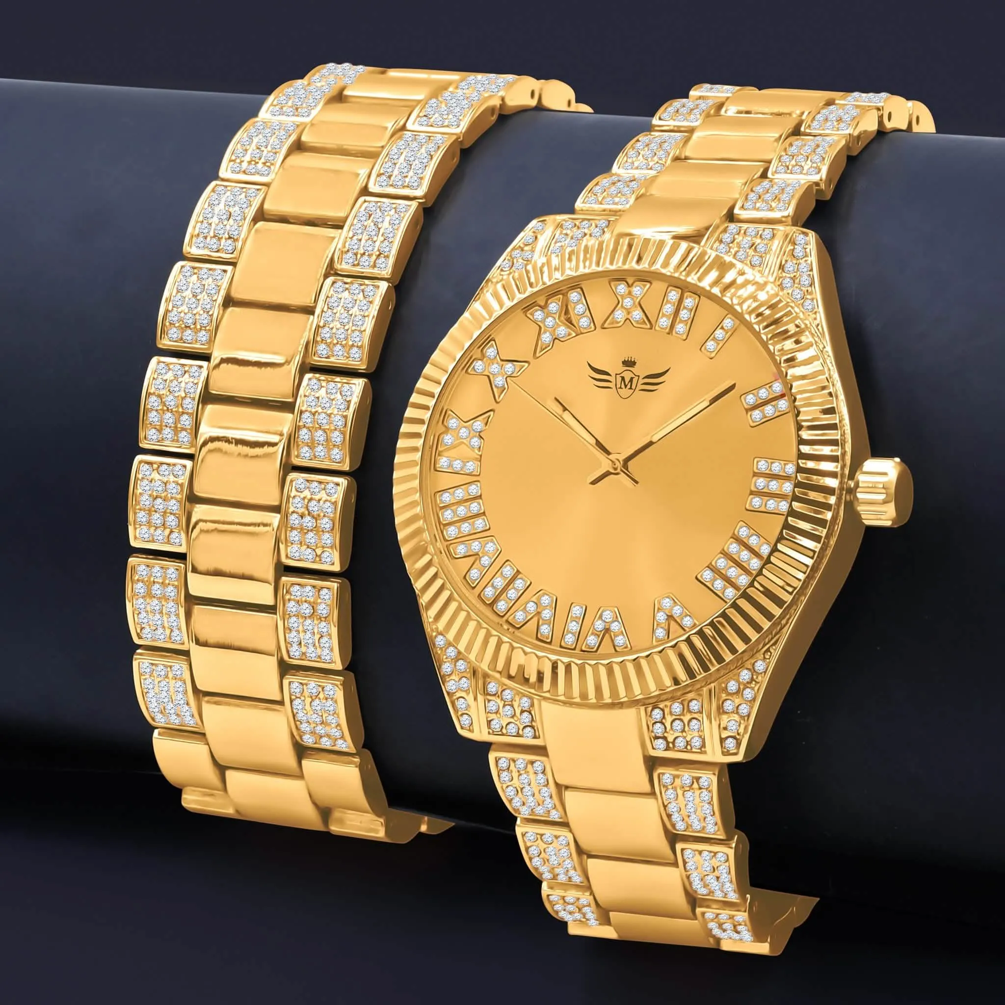 LUXURIOUS WATCH AND BRACELET COMBO