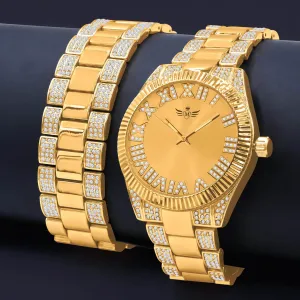 LUXURIOUS WATCH AND BRACELET COMBO