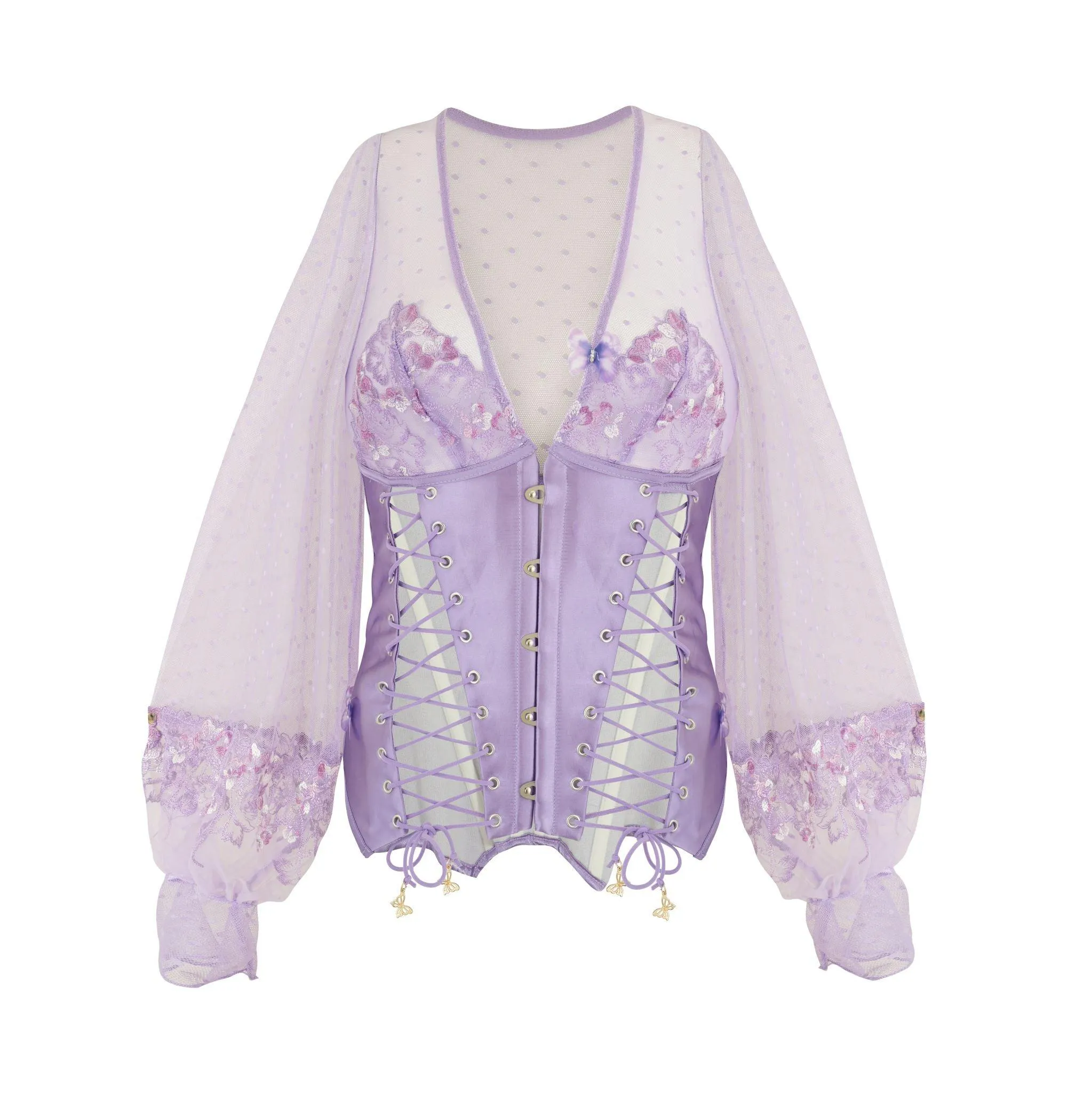 Madame X corset in Lilac