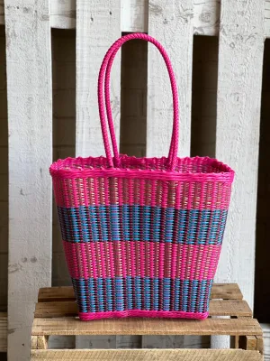 Maria Victoria Lucia Pink and Blue Tote