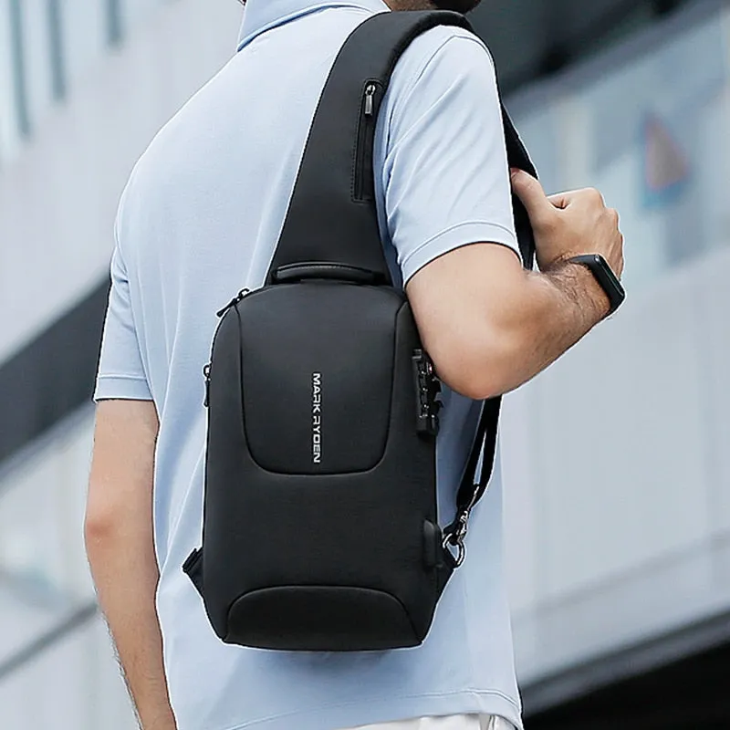 Mark Ryden TSA Approved Lock USB Charging Shoulder Sling Backpack