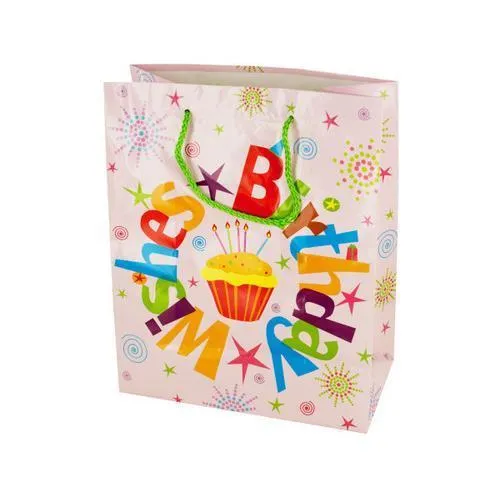 Medium Birthday Wishes Gift Bag ( Case of 96 )