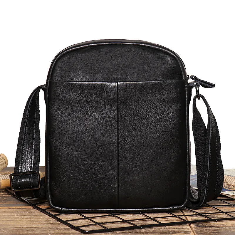 Men's Leather Messenger Bag For Large Ipad