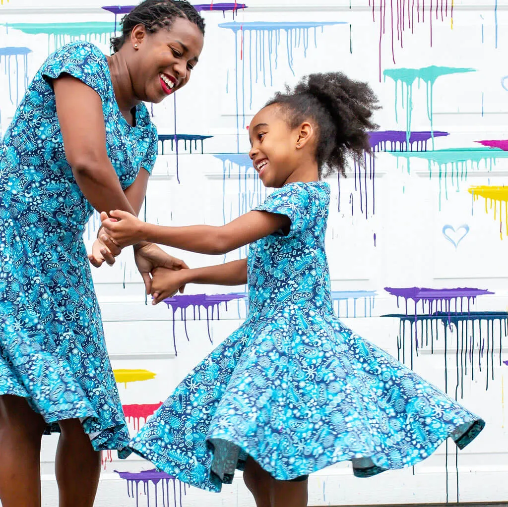 Microbes Super Twirler Dress with Pockets